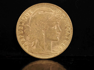 Vente aux enchères Pièce de 10 Francs or, République Française, 1906.  FRAIS ACHETEURS 10