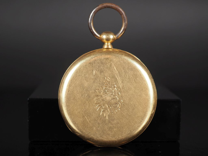 DUCOT à Bordeaux Numéro 32554 Montre de gousset Napoléon III en or jau