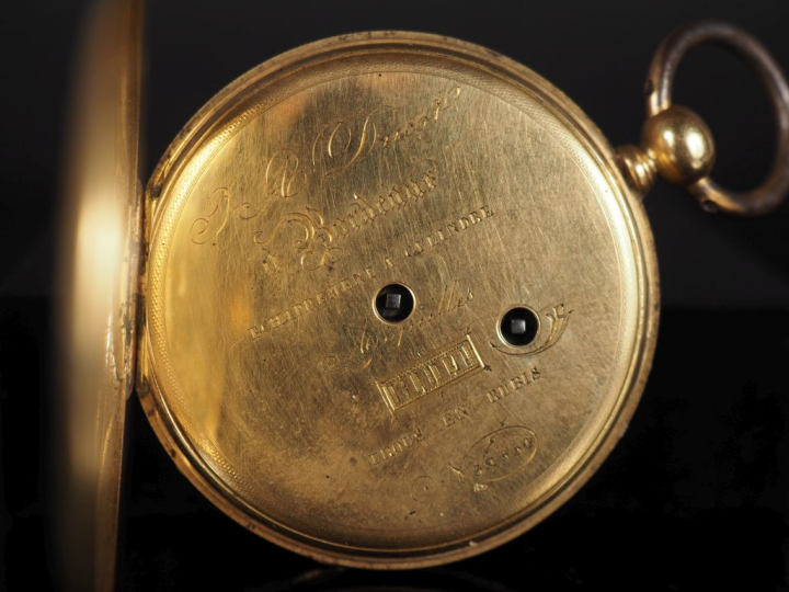 DUCOT à Bordeaux Numéro 32554 Montre de gousset Napoléon III en or jau