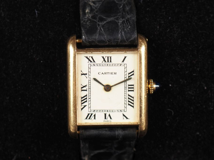 CARTIER Tank dit « Pré Must » Montre bracelet en or jaune 18k (750) Bo