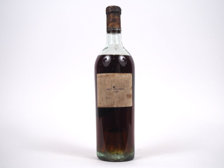 1 BOUTEILLE CHÂTEAU HAUT PEYRAGUEY 1er CC SAUTERNES - 1916 - BEP/ÉTIQU