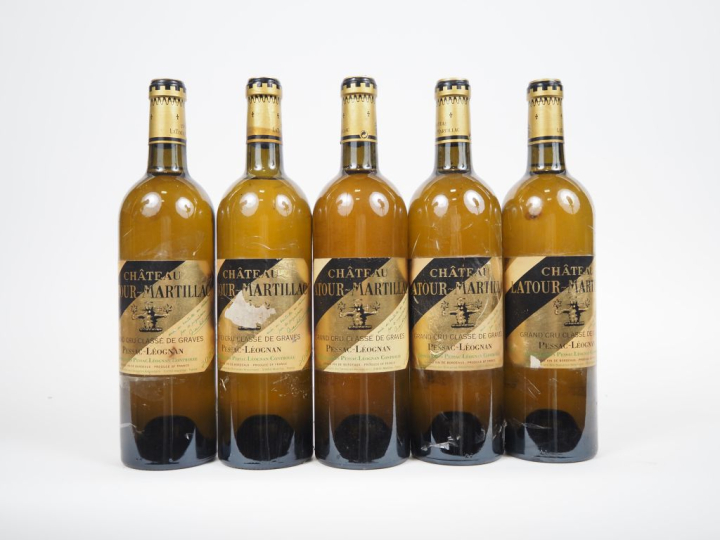 5 BOUTEILLES CHÂTEAU LATOUR MARTILLAC GCC GRAVES - 2000 - 1 LB/EA