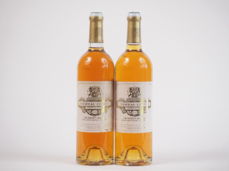 Vente aux enchères 2 BOUTEILLES CHÂTEAU COUTET 1er CC SAUTERNES - 2002