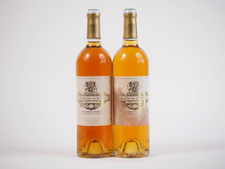2 BOUTEILLES CHÂTEAU COUTET 1er CC SAUTERNES - 2002 - ET
