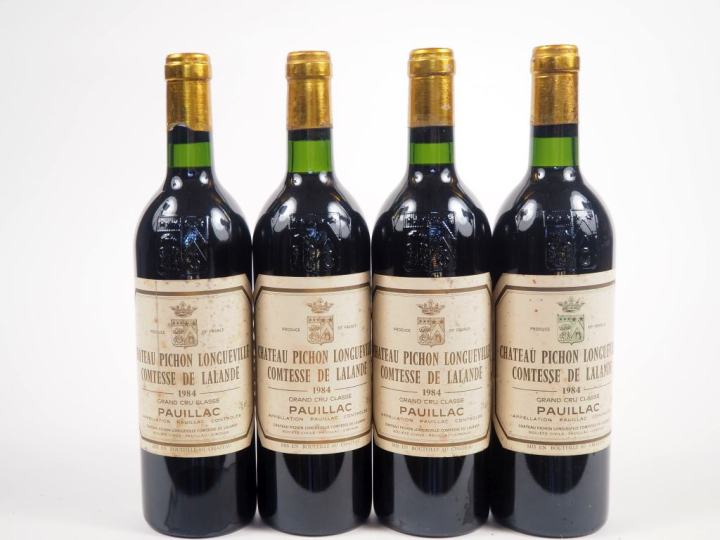 4 BOUTEILLES CHÂTEAU PICHON LONGUEVILLE COMTESSE DE LALANDE GCC PAUILL