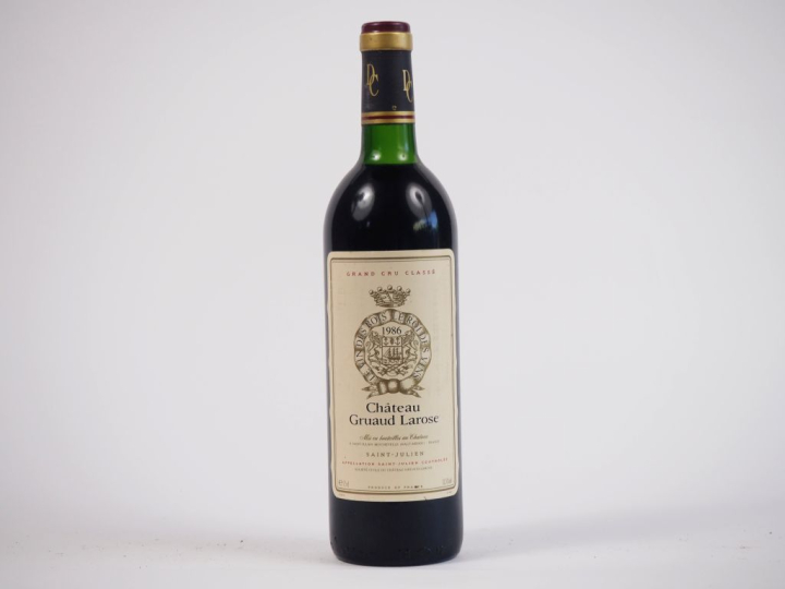 1 BOUTEILLE CHÂTEAU GRUAUD LAROSE GCC ST JULIEN - 1986 - LB
