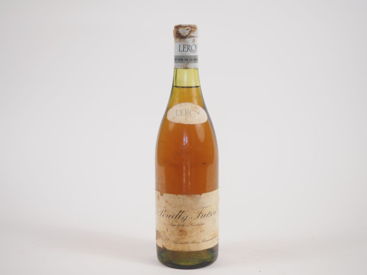 1 BOUTEILLE POUILLY FUISSÉ LEROY - NM - ET/CAPSULE CORRODÉE ET TACHÉE