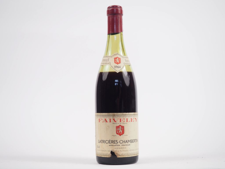 1 BOUTEILLE LATRICIÈRES CHAMBERTIN GC FAIVELEY - 1964 - 7,8 CM/EA 