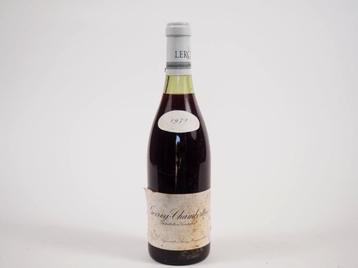 1 BOUTEILLE GEVREY CHAMBERTIN LEROY - 1972 -  2,1CM/ET/CAPSULE PLISSÉE
