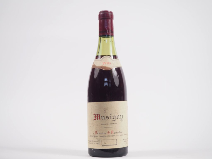 1 BOUTEILLE MUSIGNY GC DOMAINE GEORGES ROUMIER - 1980 - 4,1 CM/ELS/COL
