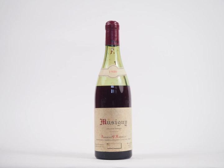 1 BOUTEILLE MUSIGNY GC DOMAINE GEORGES ROUMIER - 1980 - 9,5 CM/ELS