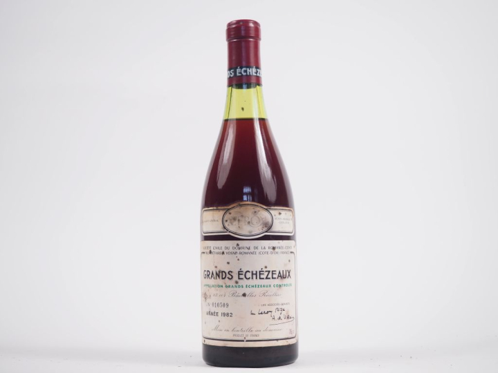 1 BOUTEILLE GRANDS ÉCHEZEAUX DOMAINE DE LA ROMANÉE CONTI - 1982 - 3,1 