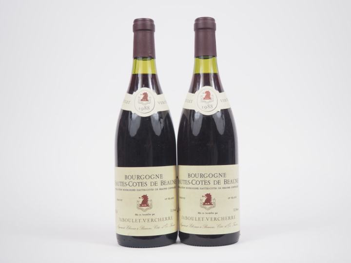 2 BOUTEILLES BOURGOGNE HAUTES CÔTES DE BEAUNE JABOULET VERCHERRE - 198
