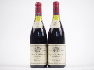 Vente aux enchères 2 BOUTEILLES VOSNE ROMANÉE LOUIS JADOT - 1989 - 2,9 CM/ETLT/CAPSULE CO