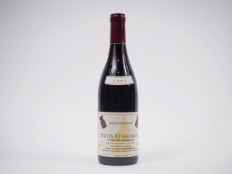 Vente aux enchères 1 BOUTEILLE NUITS ST GEORGES 1er CRU "LES BOSSELOTS" HENRI   GILLES RE
