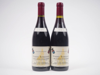 Vente aux enchères 2 BOUTEILLES VOSNE ROMANÉE 1er CRU "AU DESSUS DES MALCONSORTS" HENRI  