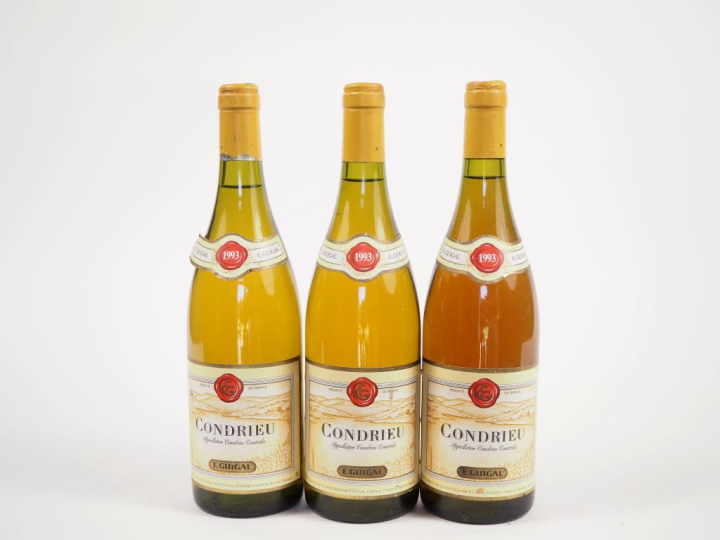 3 BOUTEILLES CONDRIEU E. GUIGAL - 1993 