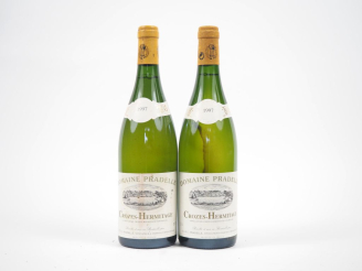 Vente aux enchères 2 BOUTEILLES CROZES HERMITAGE BLANC DOMAINE PRADELLE - 1997