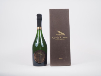 Vente aux enchères 1 BOUTEILLE CHAMPAGNE MUMM "CUVÉE RENÉ LALOU" CUVÉE PRESTIGE - 2002 - 