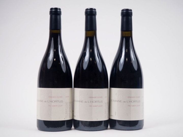 3 BOUTEILLES PIC ST LOUP "GRANDE CUVÉE" DOMAINE DE L'HORTUS : 1 DE 200