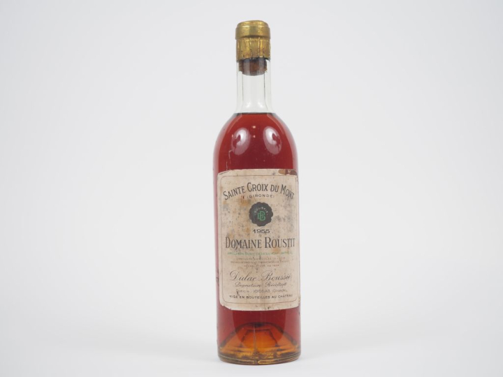 1 BOUTEILLE DOMAINE ROUSTIT SAINTE CROIX DU MONT - 1955 - LB/ELA 