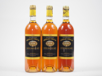 Vente aux enchères 3 BOUTEILLE CHÂTEAU COULAC SAINTE CROIX DU MONT - 1970