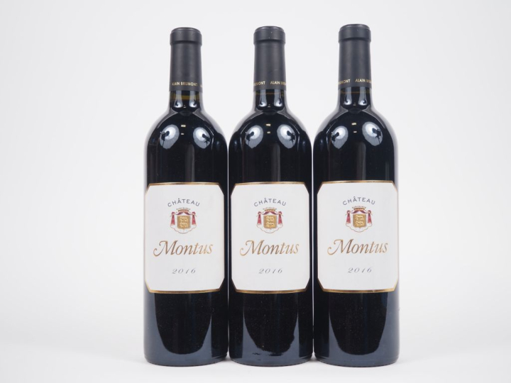 3 BOUTEILLES CHÂTEAU MONTUS MADIRAN - 2016