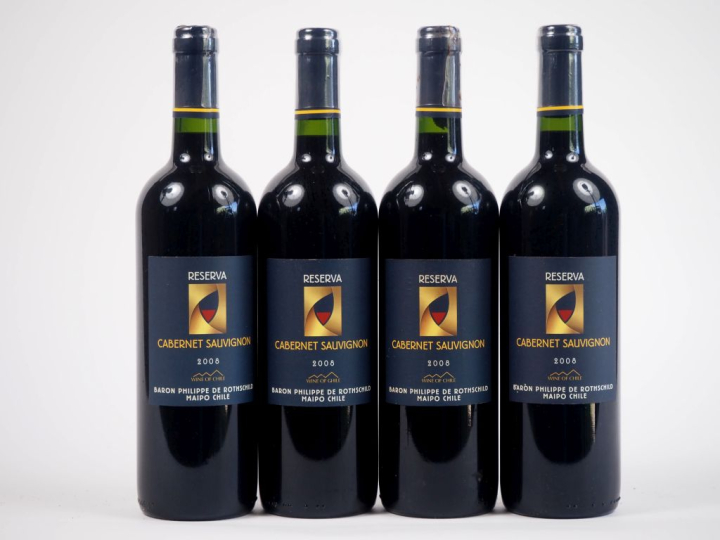 4 BOUTEILLES CABERNET SAUVIGNON 'RÉSERVA' BARON DE PHILIPPE DE ROTHSCH