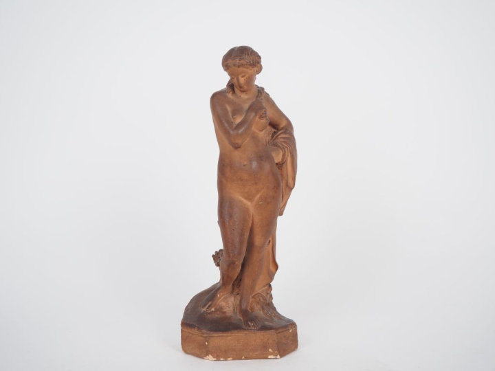 George P. CLERE.  "Allégorie de Cérès" Sculpture en terre cuite  H. 30
