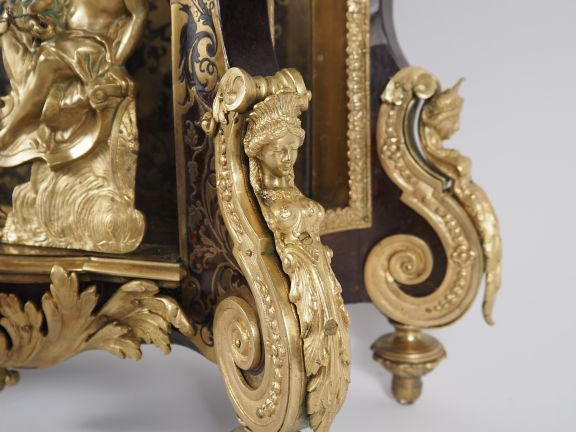 Grand cartel d'applique de style Régence en marqueterie Boulle, très b
