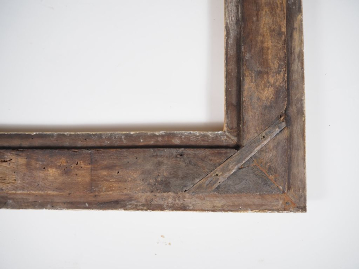 Cadre de tableau de style italien fin XVIIIème début XIXème en bois sc