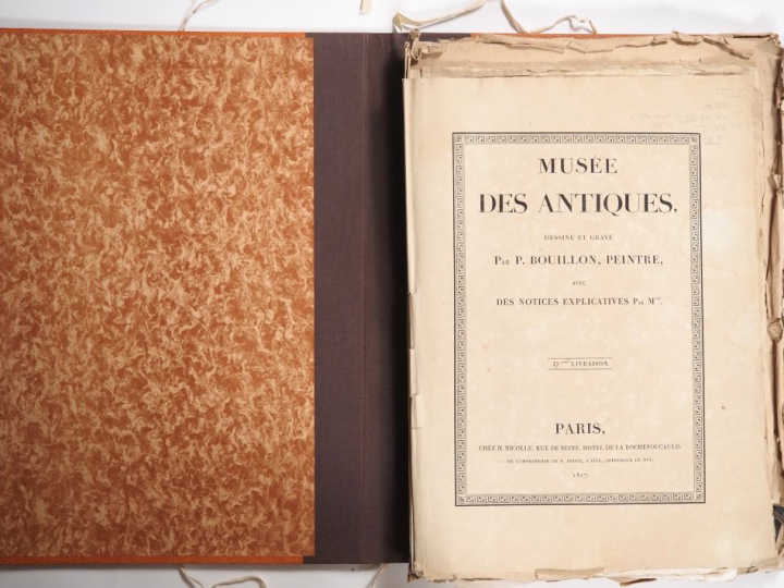 Musée des Antiques.  Dessiné et Gravée par Bouillon , Paris chez Nicol