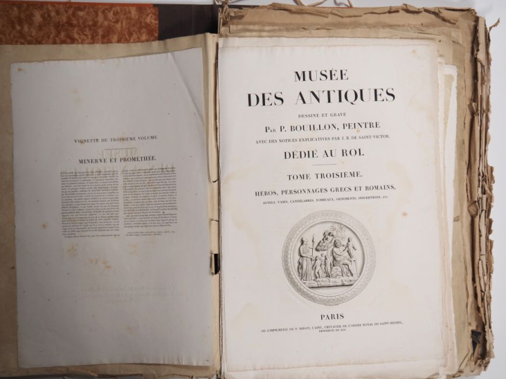 Musée des Antiques.  Dessiné et Gravée par Bouillon , Paris chez Nicol
