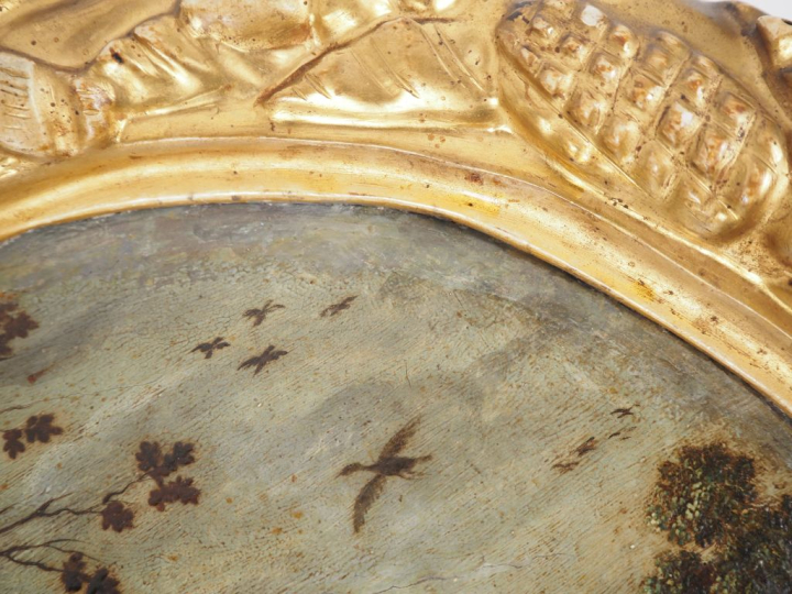 Ecole italienne vers 1650.  "Paysages animés"  Paire d'huiles sur toil