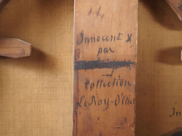 Ecole Romaine vers 1660, d'après VELASQUEZ. "Portrait du Pape Innocent