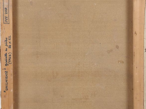 Mario CAVAGLIERI.  "Umilmiente, Giulieta en prière" Huile sur toile Di