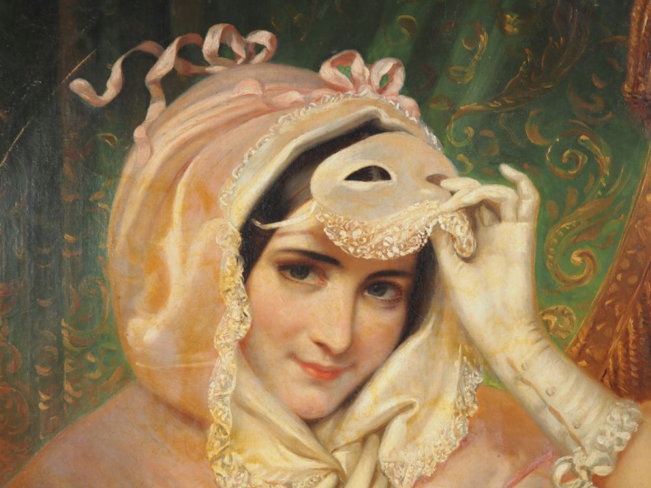 Ecole française (d’après Joseph Désirée Court).  "Jeune Femme dans une