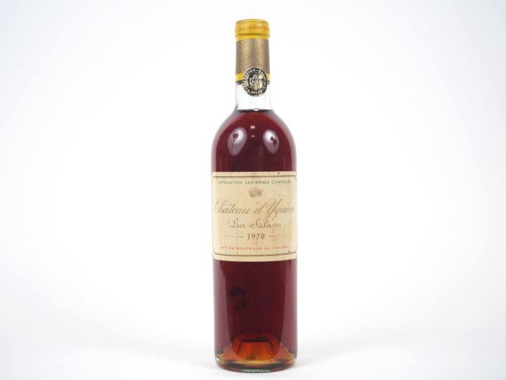 1 BOUTEILLE CHÂTEAU D'YQUEM 1er CCS SAUTERNES - 1970 - BG/ETLA 
