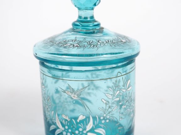 Nécessaire de toilette 3 pièces sur son support de style Art Nouveau e