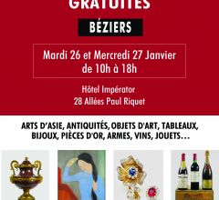 Acheter aux enchères JOURNÉES D'EXPERTISES GRATUITES à BÉZIERS