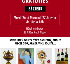 Acheter aux enchères JOURNÉES D'EXPERTISES GRATUITES à BÉZIERS