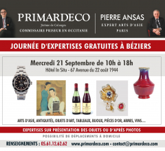 Acheter aux enchères JOURNÉE D'EXPERTISES GRATUITES à BÉZIERS