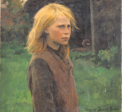 Acheter aux enchères TABLEAUX  XIXème et XXème - DESSINS XIXème et XXème - BEL ENSEMBLE D'ŒUVRES DE JULES BRETON ET DE VIRGINIE DEMONT-BRETON